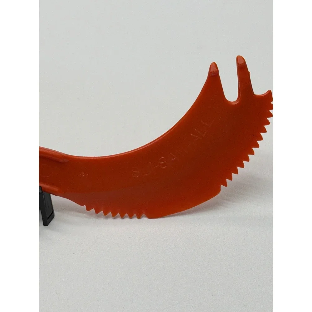 Tupperware Sli-Saw-All‎ Vintage Orange Plastic Multi Tool Slicer Server 48-1
